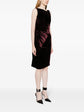 Velvet Draped Dress