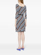 Silk Jersey Striped Dress