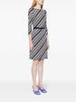 Silk Jersey Striped Dress