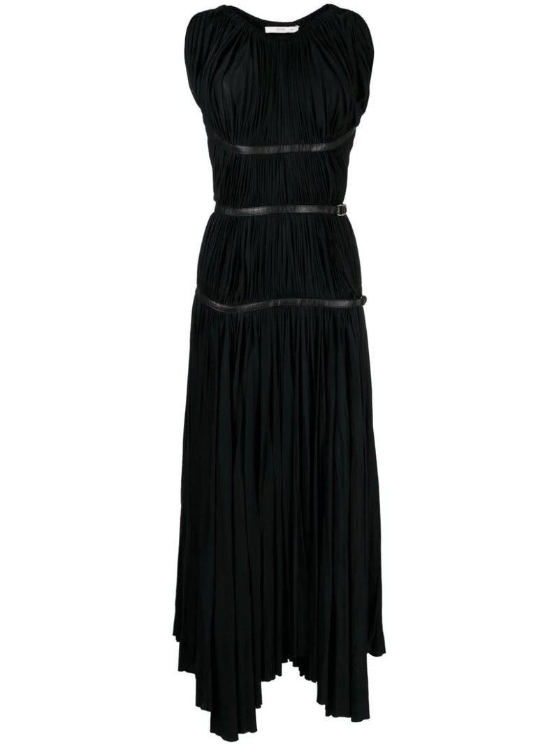 Pleated Buckle Dress