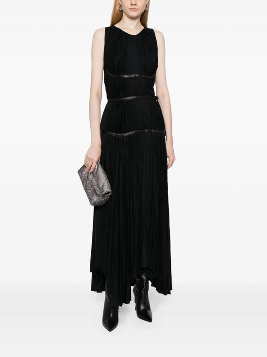 Pleated Buckle Dress