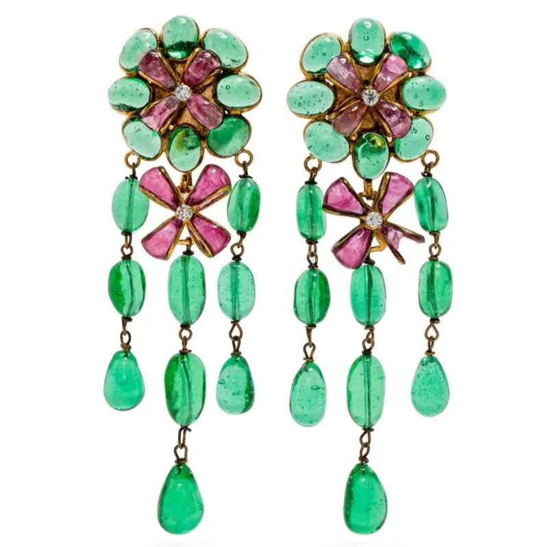 1993 Gripoix Floral Pendants