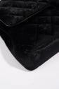 Medium Double Flap Black Velvet