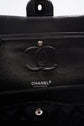 Medium Double Flap Black Velvet
