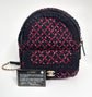 Diamond Quilted Tweed Backpack