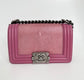 Pink Leather Le Boy Bag
