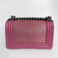 Pink Leather Le Boy Bag
