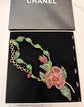 Gripoix Glass Flower Necklace
