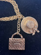 Bag Charm Chain-Link Necklace