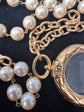 Pearl-embellished Double-chain Necklace