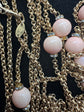 Long Chain Bead and Rhinestone Necklace