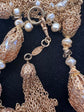 Pearl-Embellished Multi-Chain Necklace