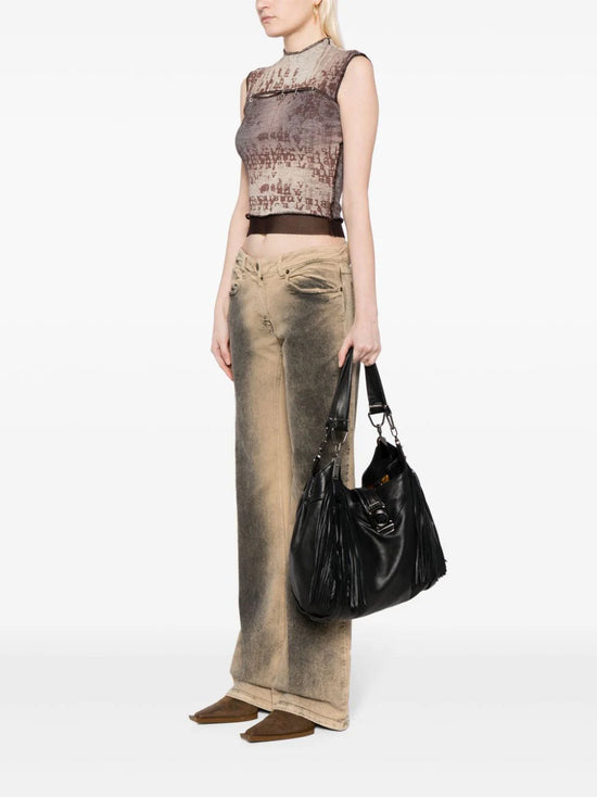 Dimitri Fringed Leather Shoulder Bag