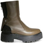 Zip-Up Leather Boots