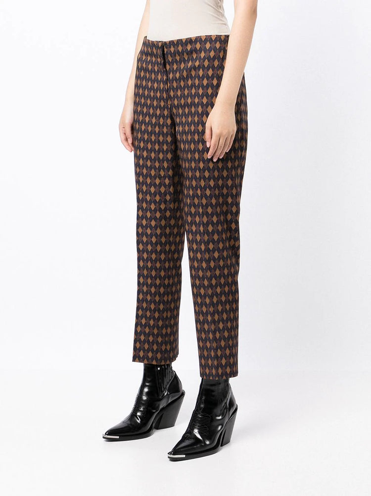 Diamond Print Trousers -  Replica Handbags
