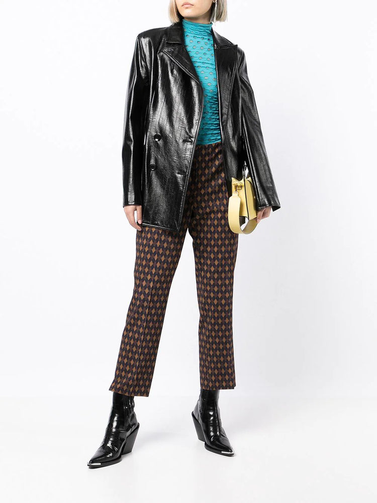 Diamond Print Trousers -  Replica Handbags

