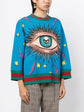Evil Eye Print Crewneck -  Replica Handbags

