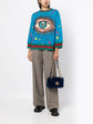 Evil Eye Print Crewneck -  Replica Handbags
