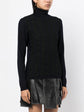 Lace Panelled Turtleneck Jumper -  Replica Handbags
