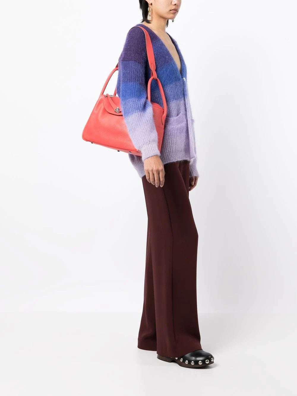 Clemence Leather 34cm Lindy -  Replica Handbags

