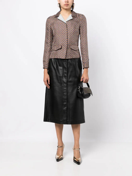 Prada Geometric Silk Shirt