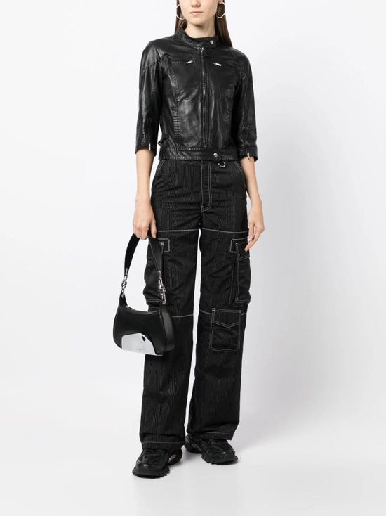 Selleria Black Leather Biker Jacket