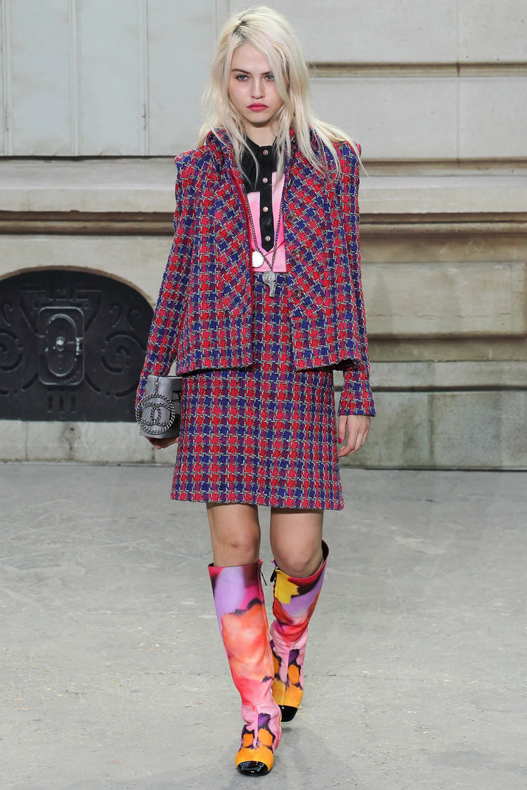 2015 Multicolour Fabric Boots -  Replica Handbags

