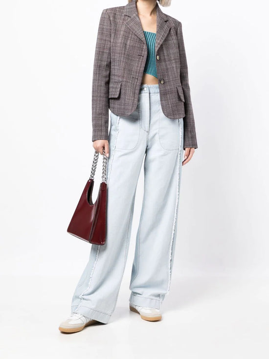 Brown Wool Blazer -  Replica Handbags
