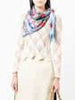 Blue Chain Motif Silk Scarf -  Replica Handbags
