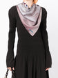 Camellia Motif Silk Scarf -  Replica Handbags
