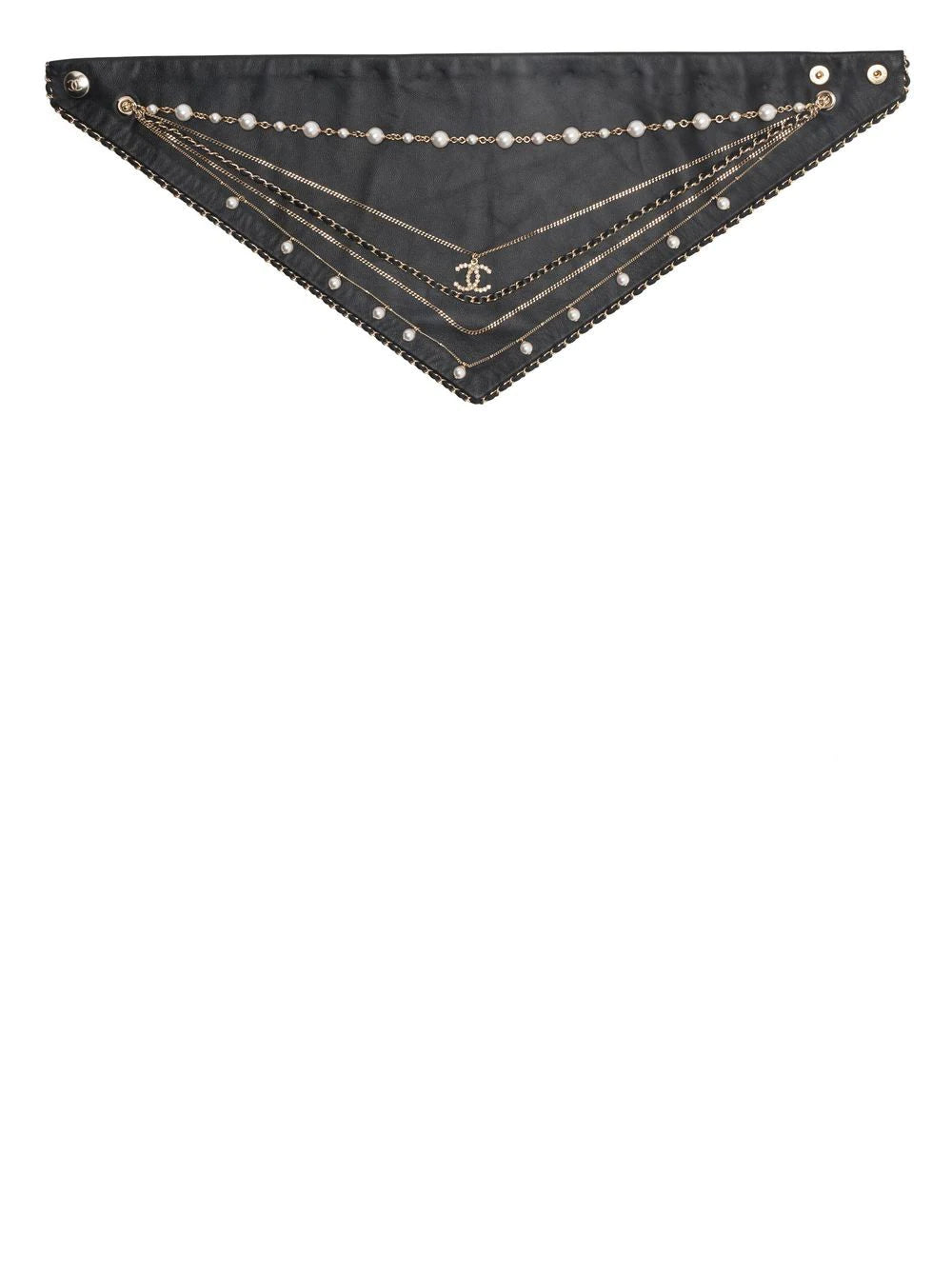 CC Chain Layered Bandana Necklace -  Replica Handbags
