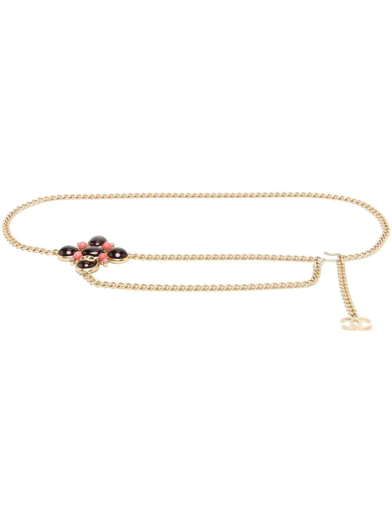 Gem Charm Logo Chain Belt -  Replica Handbags
