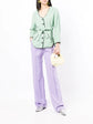 Green Belted Tweed Jacket -  Replica Handbags
