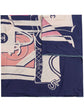 Navy Luggage Motif Silk Scarf -  Replica Handbags
