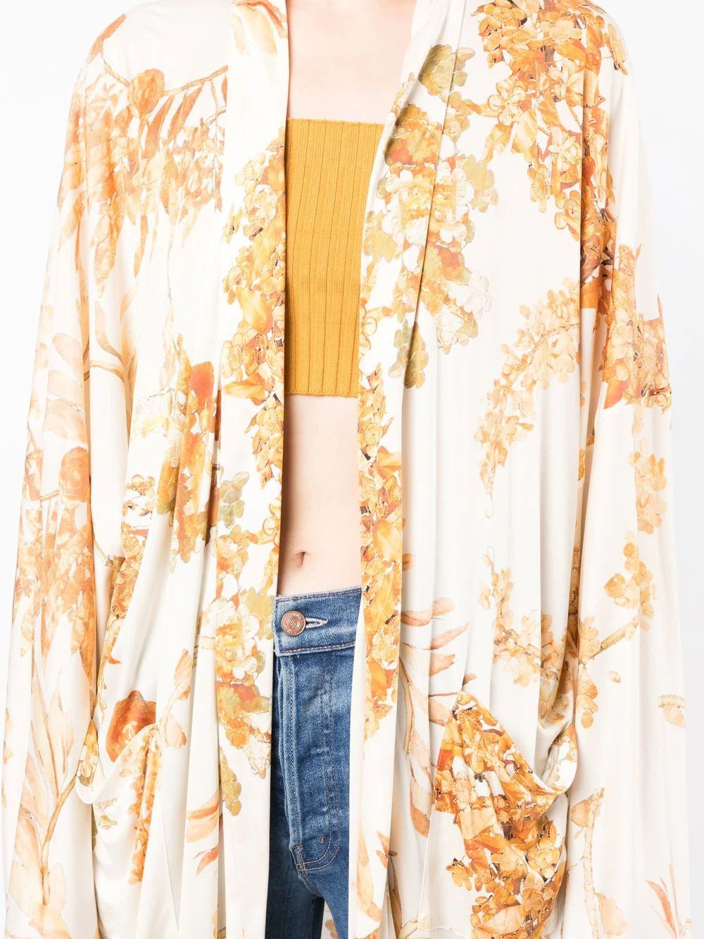 Paris Athens silk Baroque Pattern Kimono -  Replica Handbags
