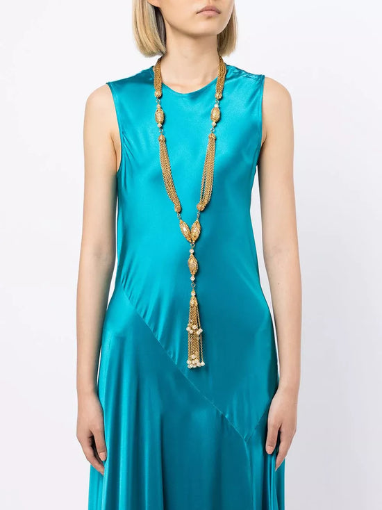 Pearl-Embellished Multi-Chain Necklace -  Replica Handbags
