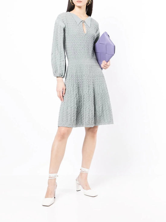Ruched Knit Dress -  Replica Handbags
