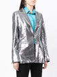 Silver Sequin-Embellished Blazer -  Replica Handbags
