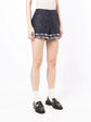 Striped Blue Tweed Shorts -  Replica Handbags

