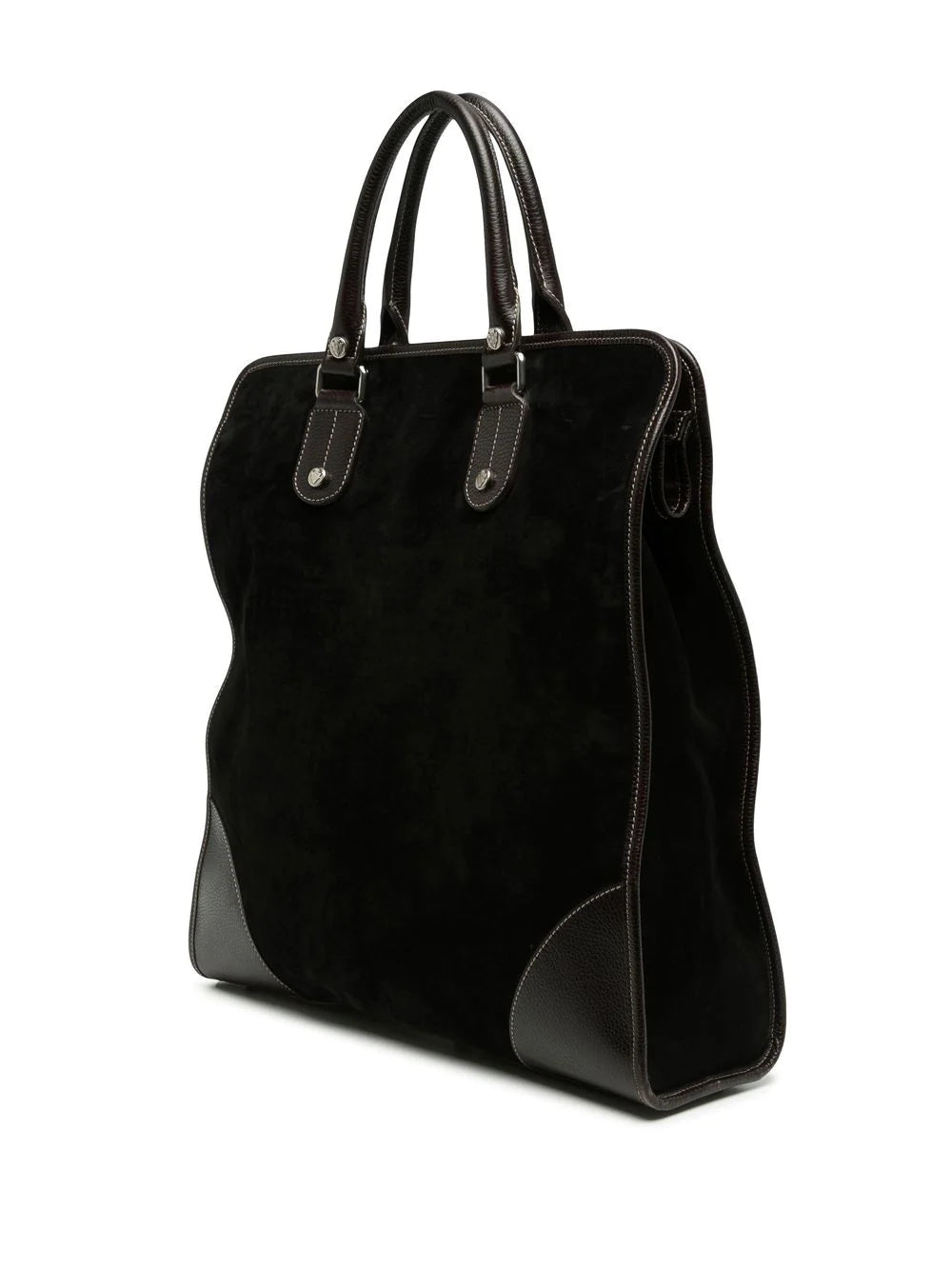 Runway Suede Logo Tote Bag -  Replica Handbags
