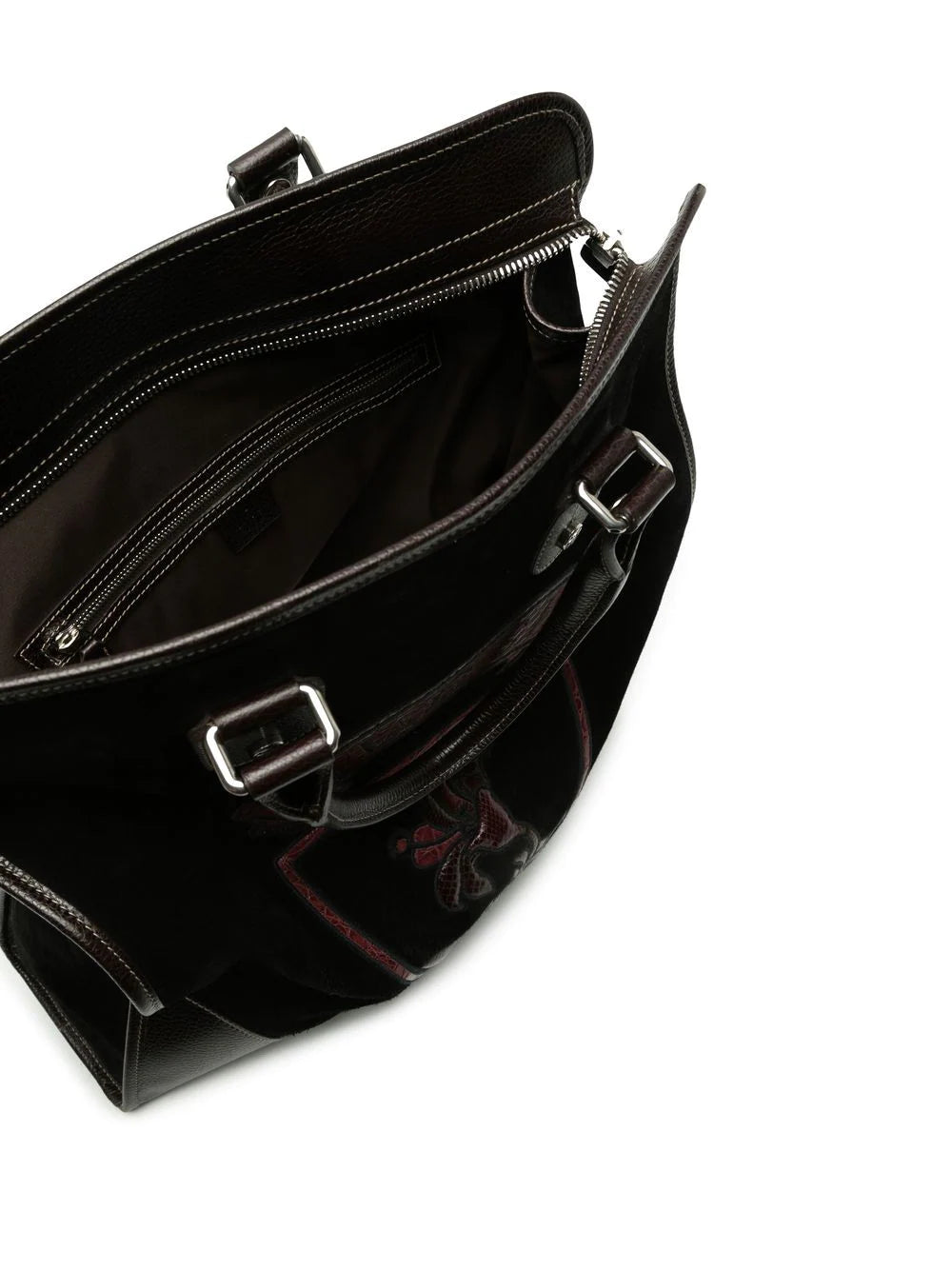Runway Suede Logo Tote Bag -  Replica Handbags
