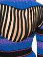 Striped Turtleneck Ribbed Knit Jumper -  Replica Handbags

