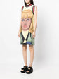 Face Print Sleeveless Dress -  Replica Handbags
