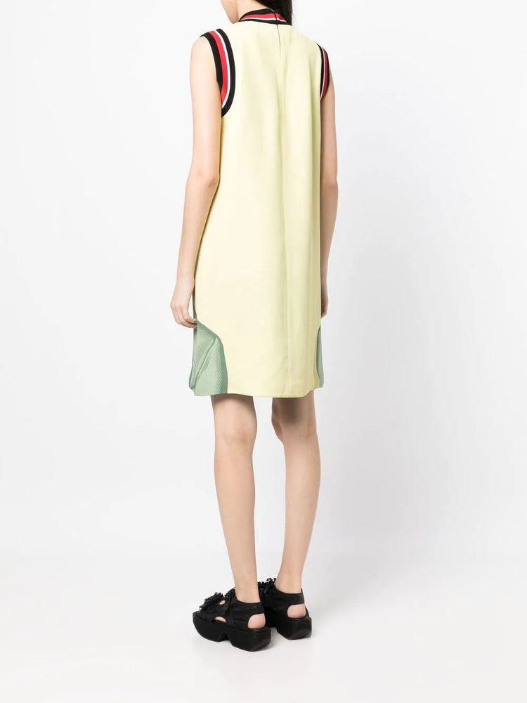 Face Print Sleeveless Dress -  Replica Handbags
