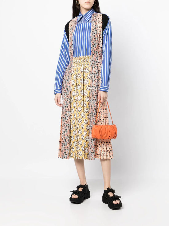 Patchwork Shirt-Dress -  Replica Handbags
