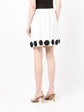 White Embellished Skirt -  Replica Handbags
