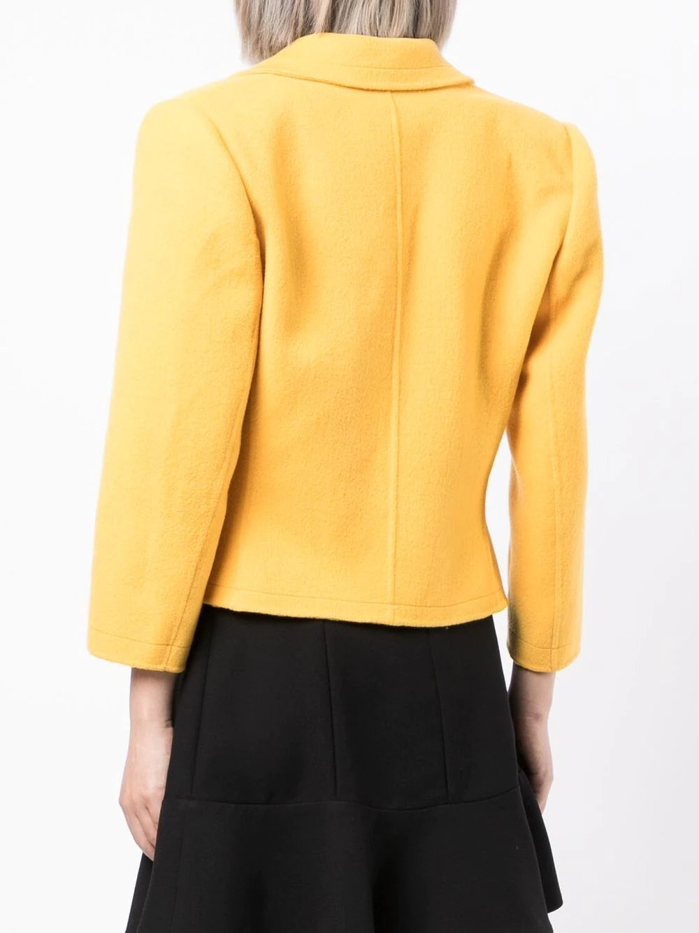 Yellow Wool Blazer -  Replica Handbags
