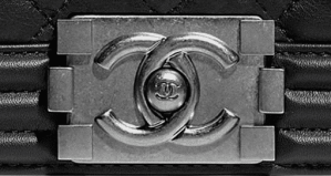 chanel boy bag clasp ruthenium