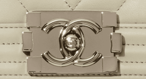 chanel boy bag clasp silver