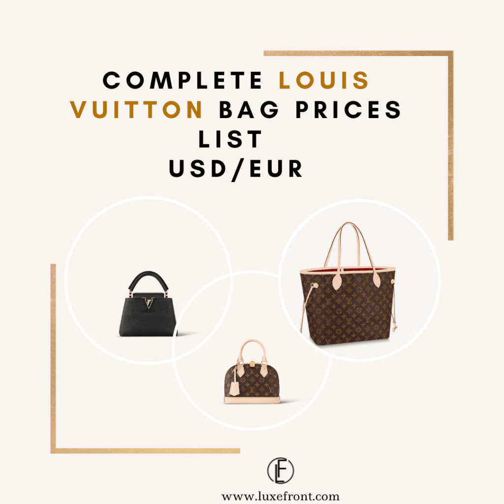 all prices louis Vuitton